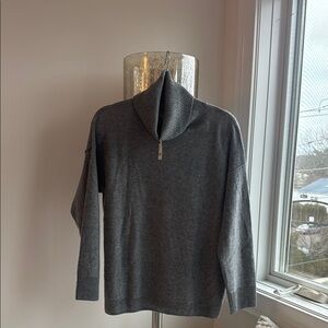 Free People Gray Cowl Neck Sweater